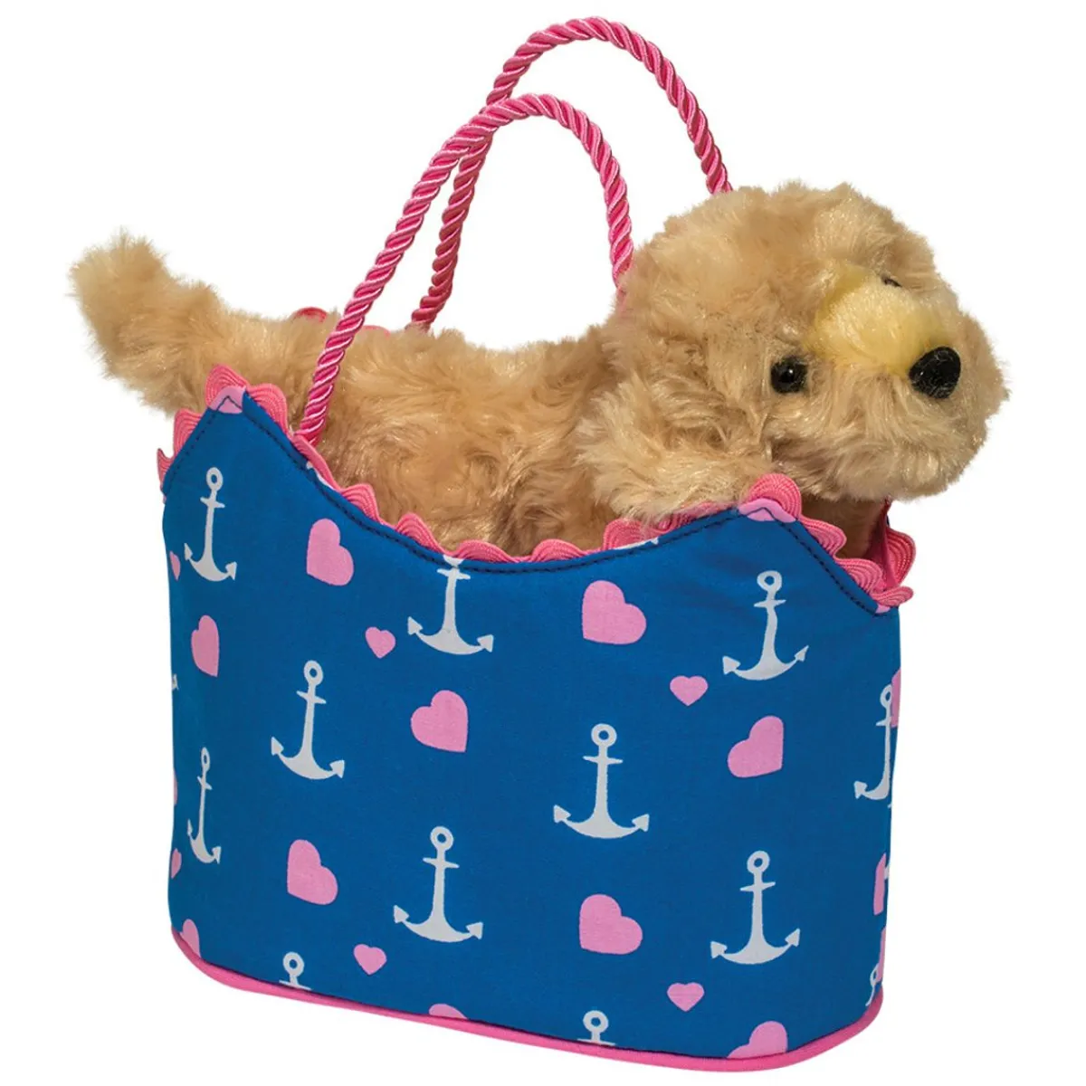 Clearance Douglas Toys Anchor Heart Sassy Sak With Golden Retriever