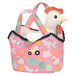 Clearance Douglas Toys Farm Friends Sassy Sak With White Hen