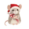 Fashion Douglas Toys Merrie Mouse With Santa Hat & Candy Cane