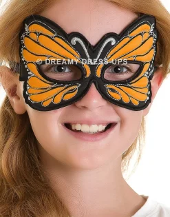 Discount Douglas Toys Orange Monarch Butterfly Fantasy Mask
