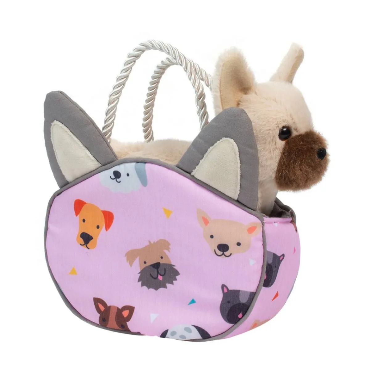 New Douglas Toys Puppy Pawty Sassy Sak With French Bulldog