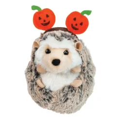 New Douglas Toys Spunky Hedgehog With Pumpkin Headband