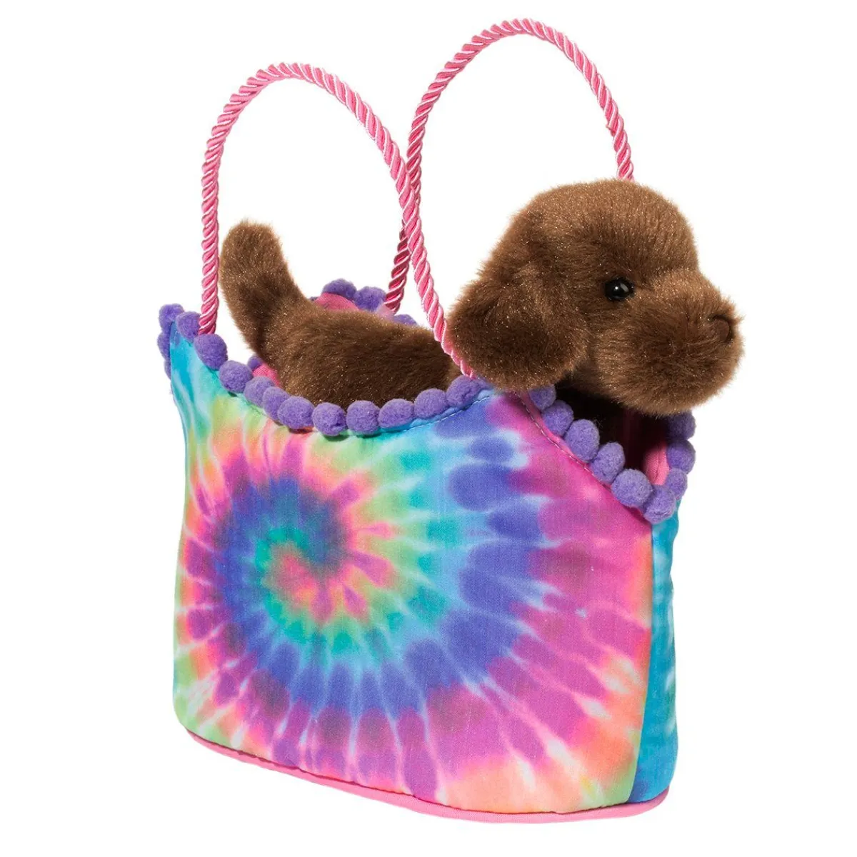 Discount Douglas Toys Tie Dye Sassy Sak With Chocolate Lab