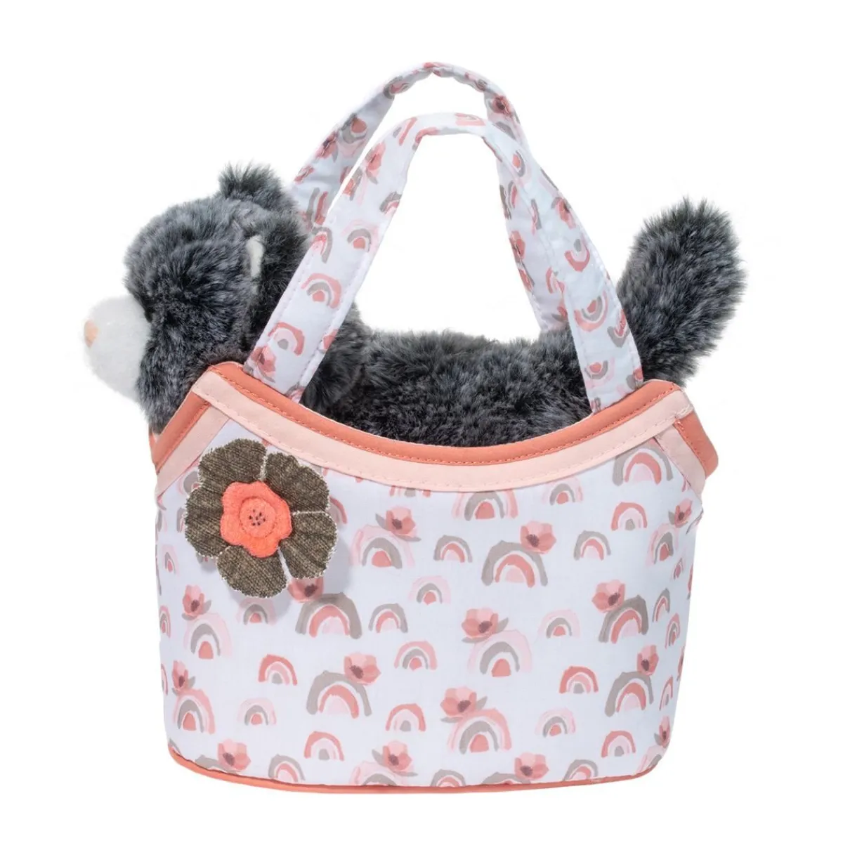 Sale Douglas Toys Watercolor Rainbow Sassy Sak With Gray Cat